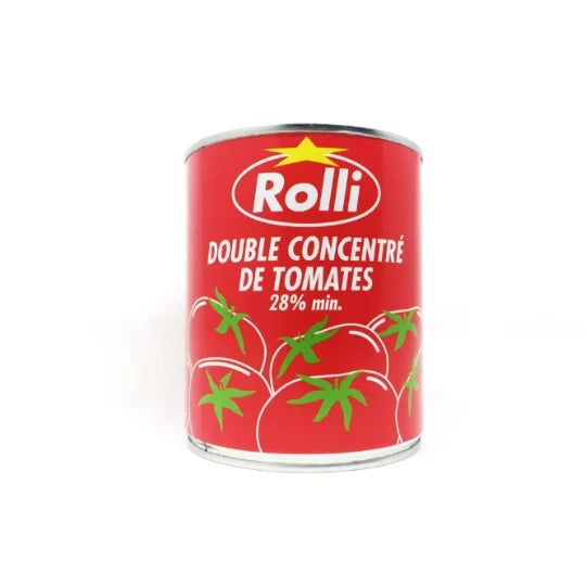 ROLLI - Double concentré de tomates (4/4) - Lot de 12 boites (880g)