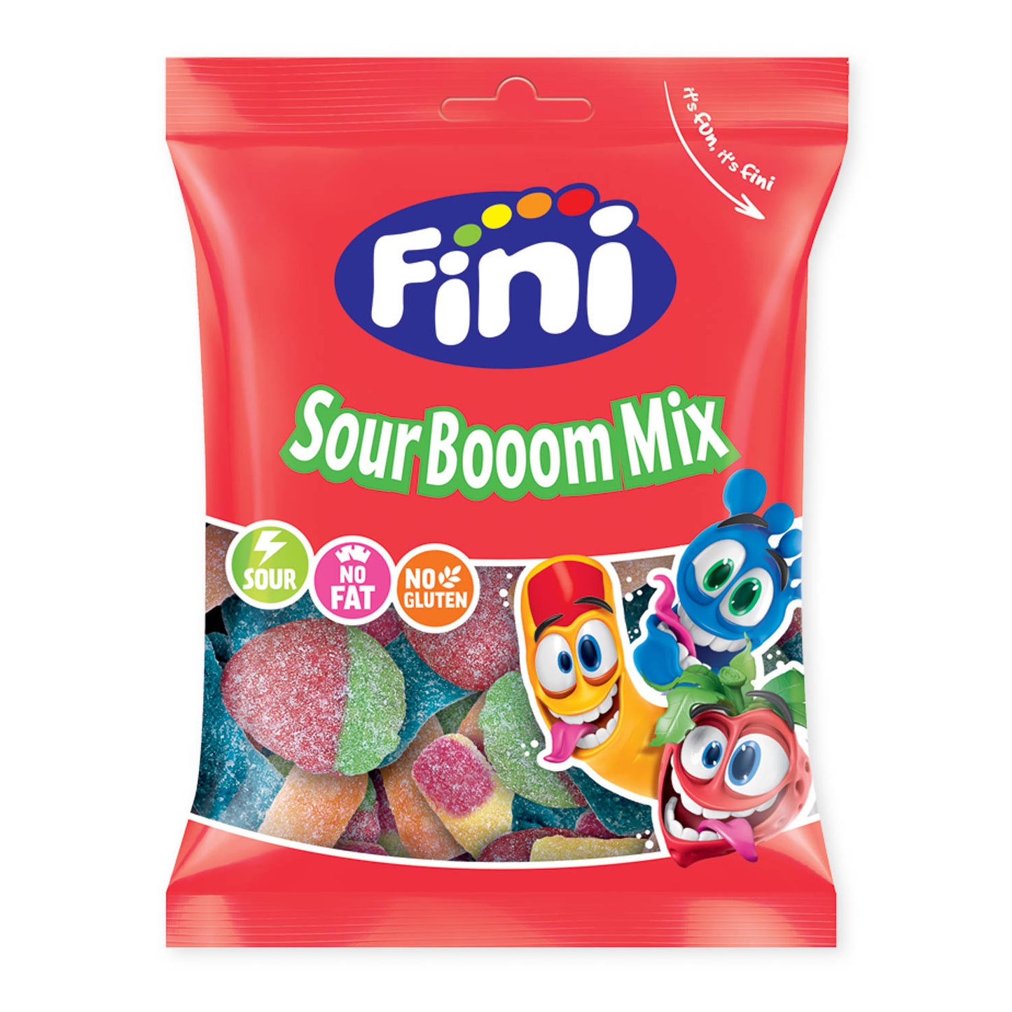 Fini - Booom Mix Fizz (90g) - Colis de 12 sachets