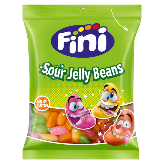 Fini - Sour Beans Halal (85g) - Colis de 12 sachets