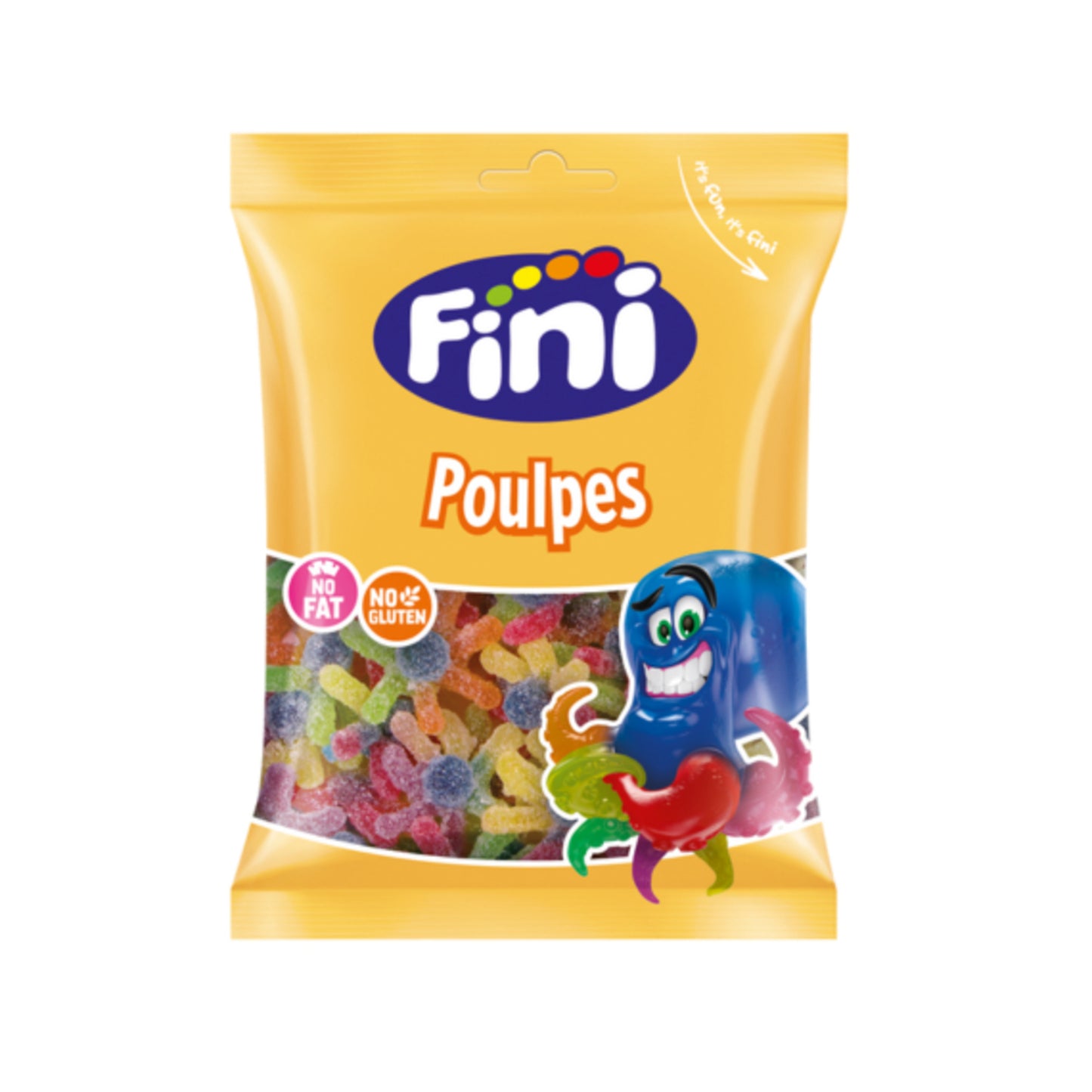 Fini - Poulpes Fizz Halal (90g) - Colis de 12 sachets