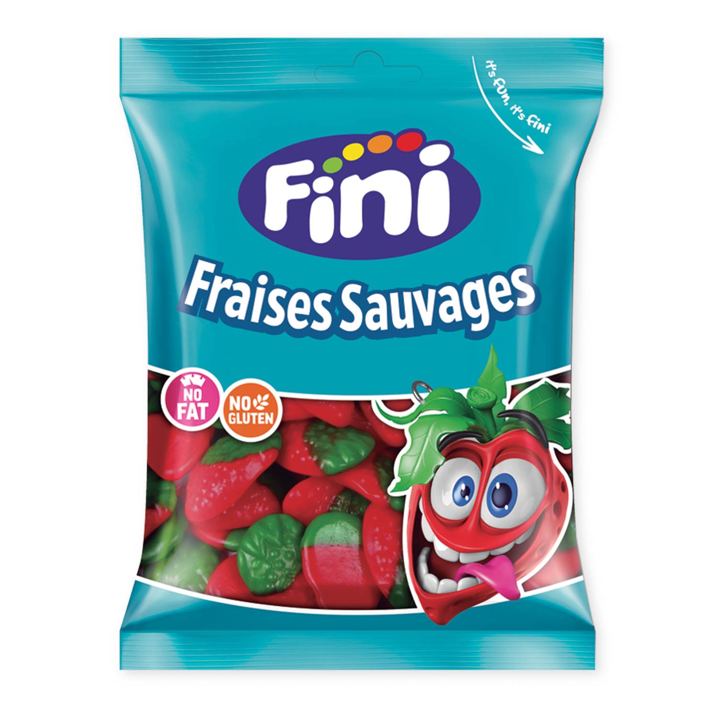Fini - Fraises Sauvages Lisses Halal (90g) - Colis de 12 sachets