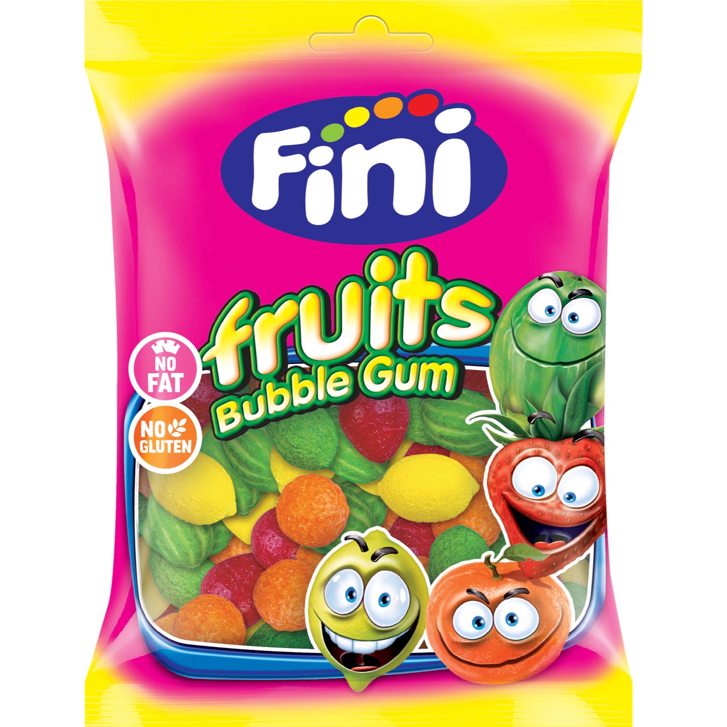 Fini - Chewing-Gum Macédoine (multifruits - 90g) - Colis de 12 sachets