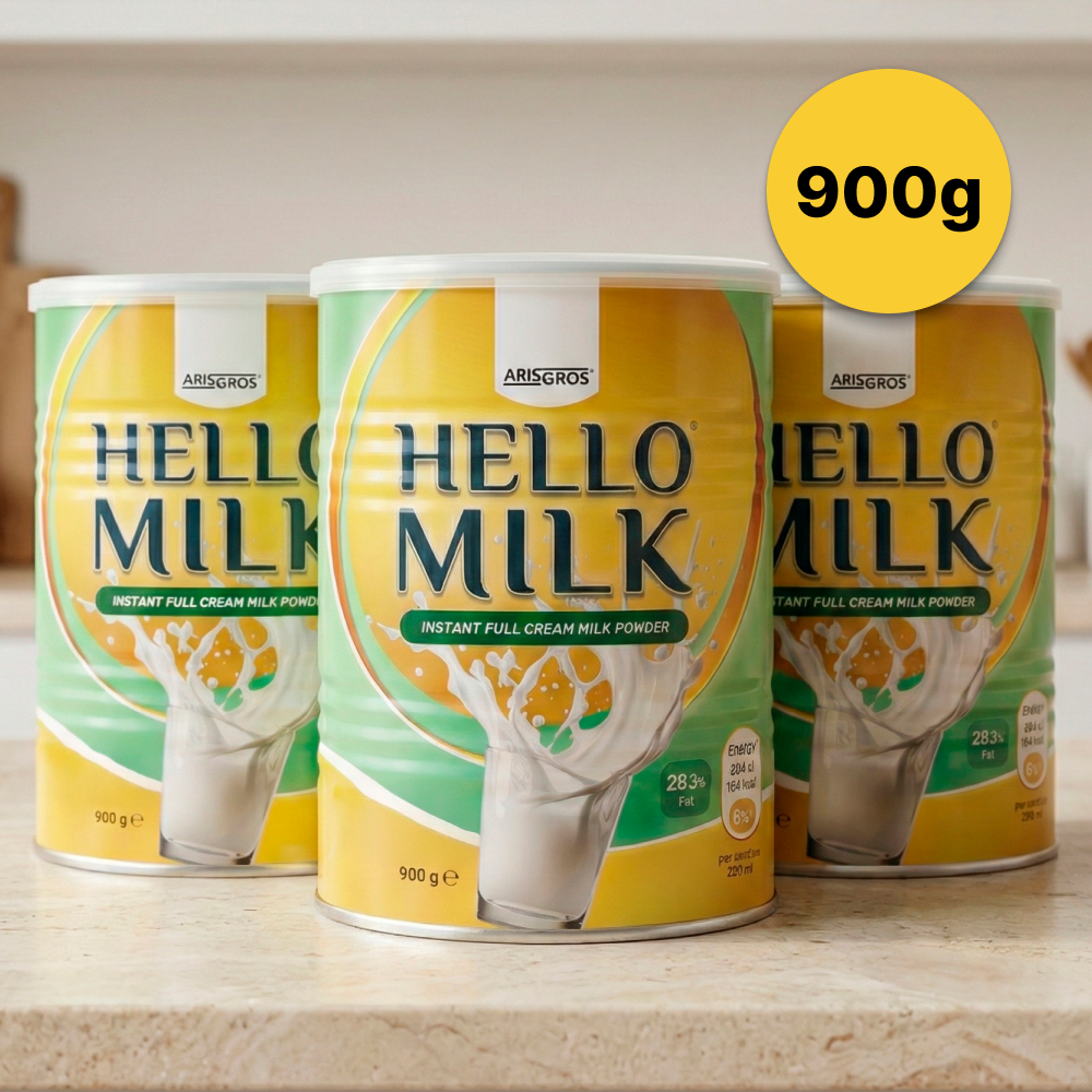 Lait en Poudre 900g - Goût Riche & Crémeux - Idéal Cuisine & Boisson (Instant Full Cream Milk Powder)