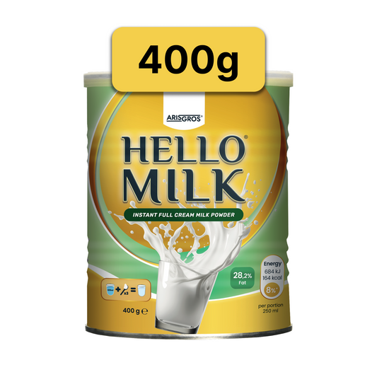 Lait en Poudre 400g - Goût Riche & Crémeux - Idéal Cuisine & Boisson (Instant Full Cream Milk Powder)