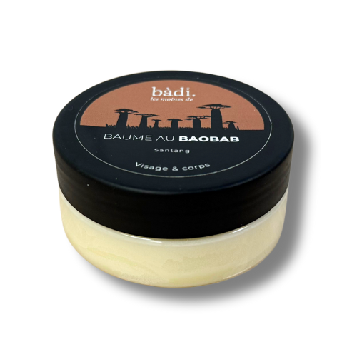 BADI - BAUME AU BAOBAB VISAGE ET CORPS - Senteur Santang - Lot de 4 pots (50ml)