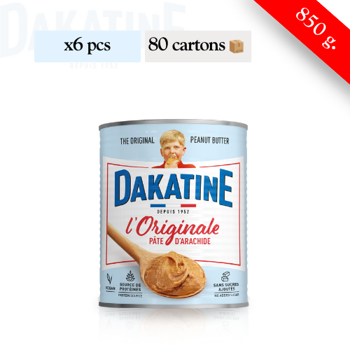 DAKATINE - L'Originale Pâte d'arachide - Demi palette de 80 cartons de 6 boites (850g)