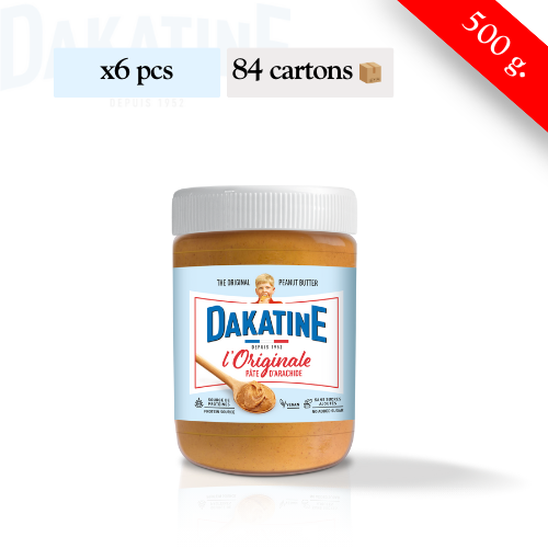 DAKATINE - L'Originale Pâte d'arachide - Demi palette de 84 cartons de 6 pots (500g)