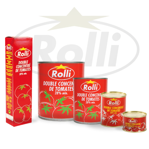 ROLLI - Double concentré de tomates (1/2) - 24 lots de 12 boites (440g)